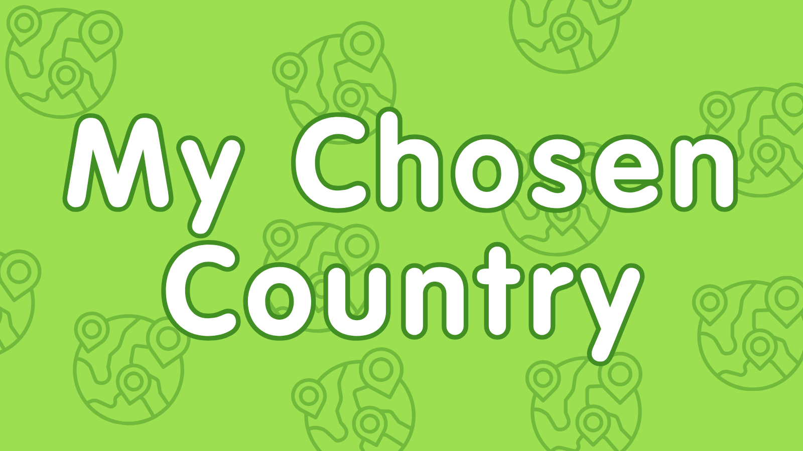 KS1-KS2 My Chosen Country