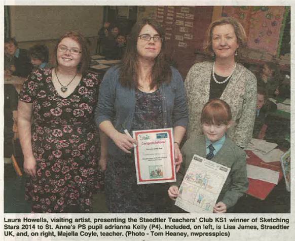 Adrianna's win features in the Derry Star newspaper